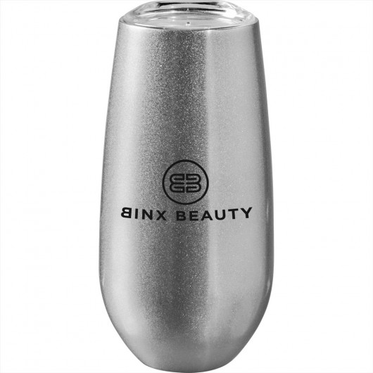 Silver Champagne Flute Cups